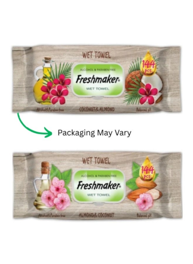 Extra Jumbo Wet Wipes - 144Wipes